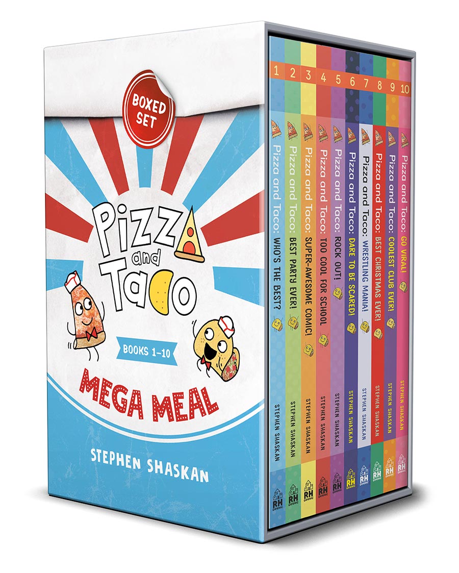 Pizza And Taco Mega Meal Boxed Set (Books 1-10) (A Graphic Novel Boxed Set) HC