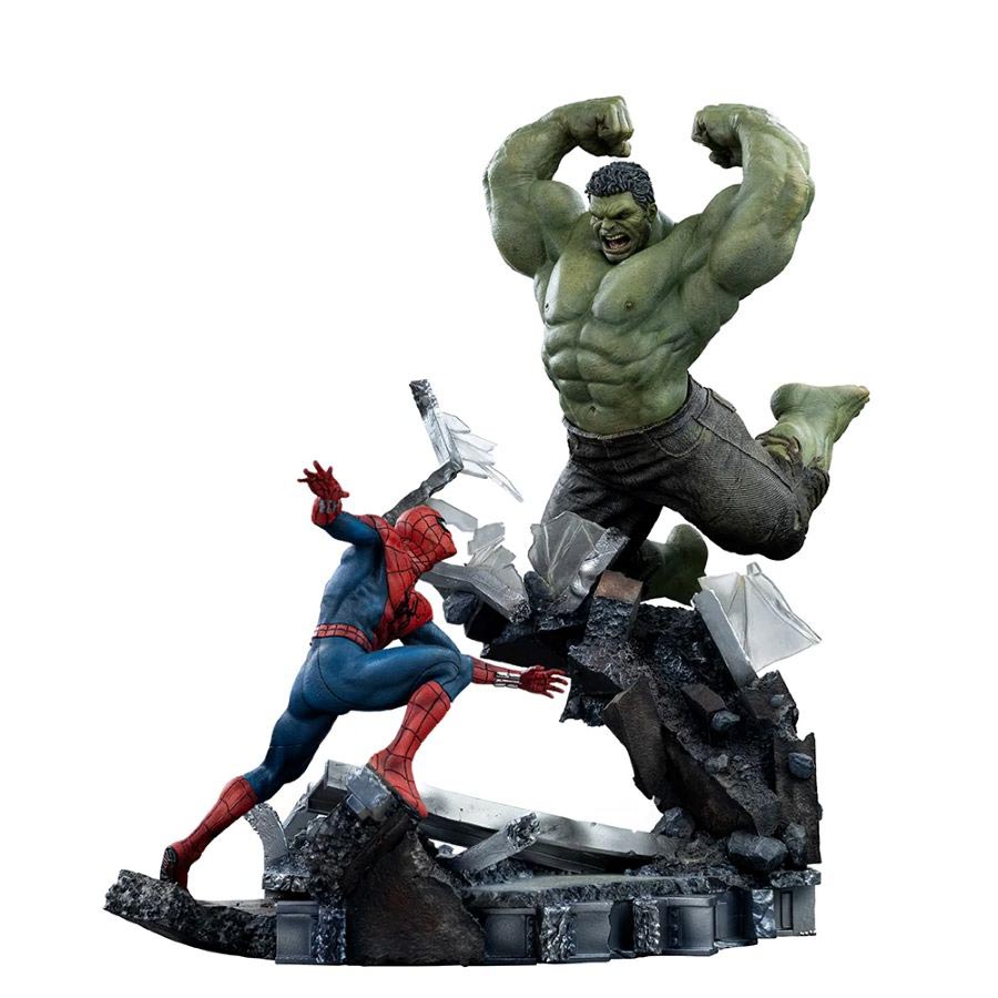 Marvel Spider-Man vs Hulk 1/10 Scale Statue