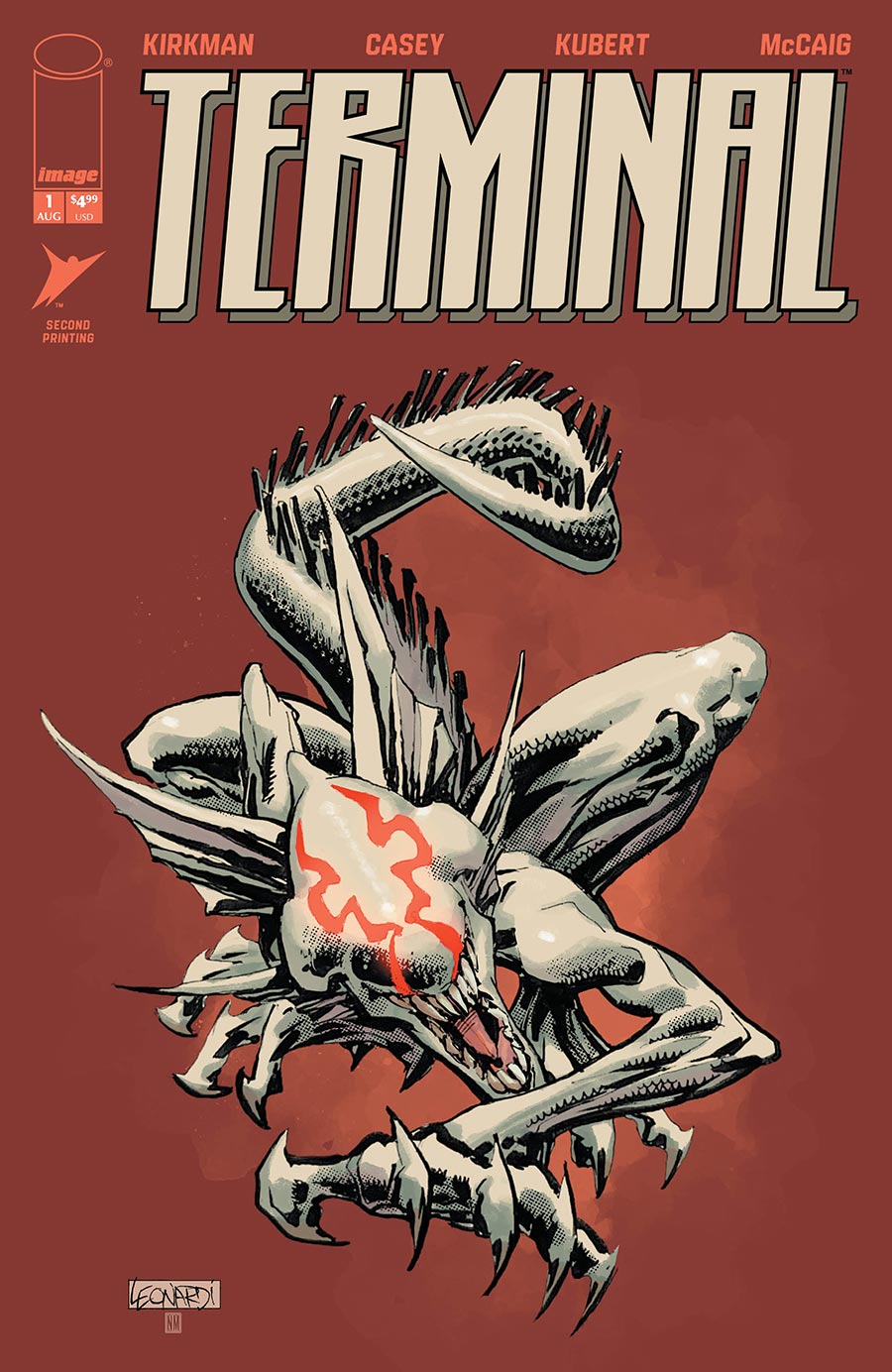 Terminal #1 Cover P 2nd Ptg B Rick Leonardi & Neeraj Menon Monster Variant Cover