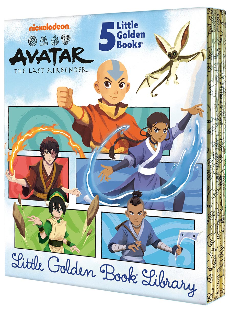 Avatar The Last Airbender Little Golden Books 1-5 Boxed Set HC