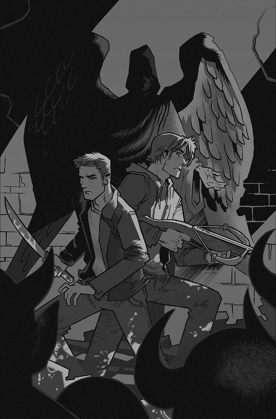 Supernatural Vol 2 #10 Cover K Incentive John Amor Line Art Virgin Cover