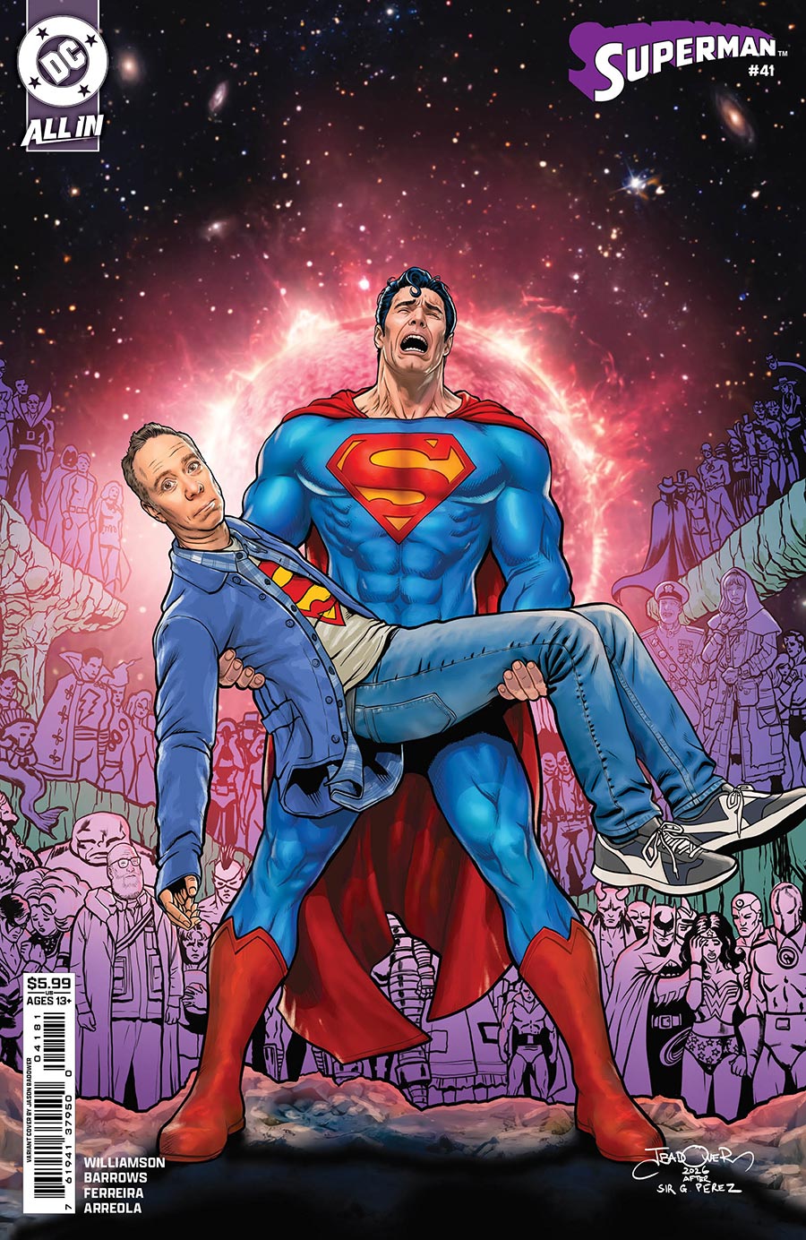 Superman Vol 7 #41 Cover F Variant Jason Badower Stuart Fails To Save The Universe Card Stock Cover (DC All In)(Kingdom Of Zod Part 4)