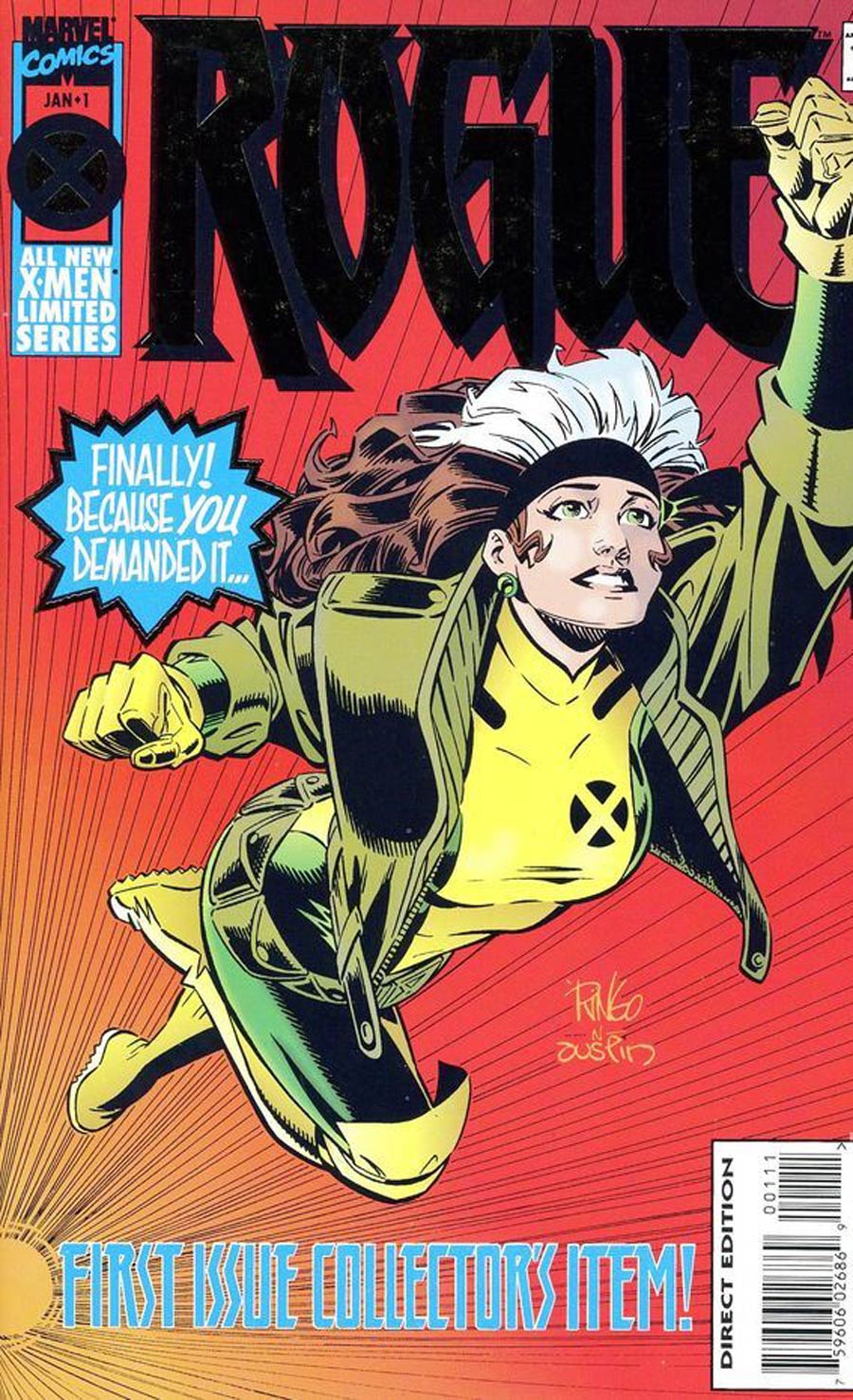 Rogue Vol 1 #1 Cover E Signed By Mike Wieringo Terry Austin No COA