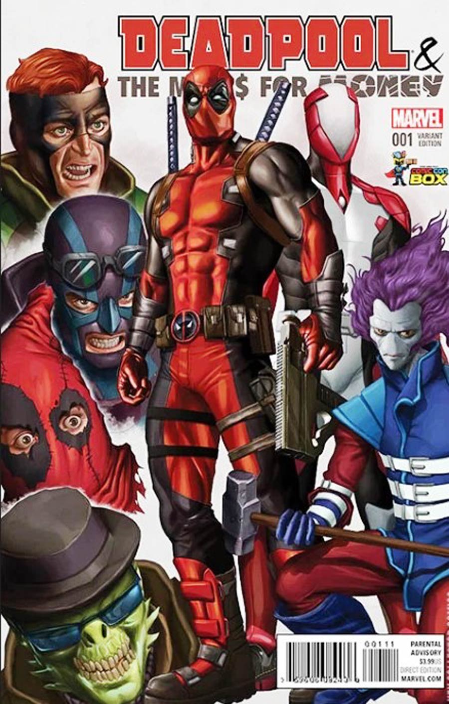 Deadpool And The Mercs For Money #1 Cover J Greg Horn Comic Con Box Variant Cover