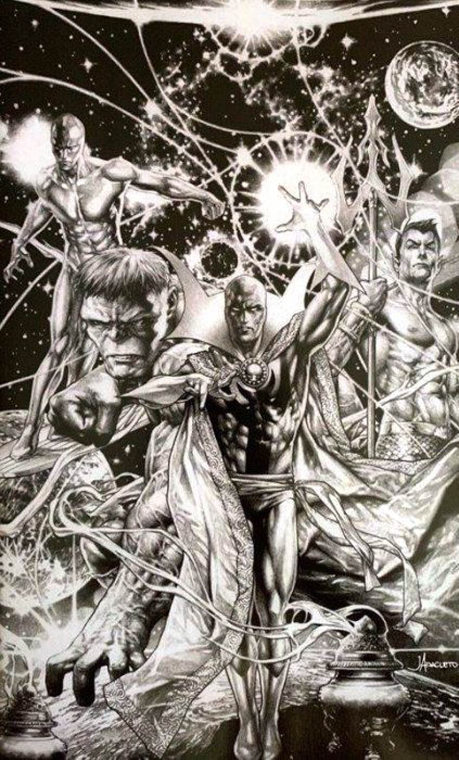 Death Of Doctor Strange #1 Cover M Jay Anacleto Virgin Black And White Variant Cover