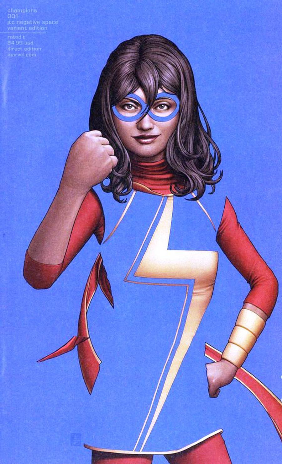 Champions (Marvel) Vol 2 #1 Cover Z-I John Tyler Christopher Negative Space Variant Cover Signed By Mark Waid No COA