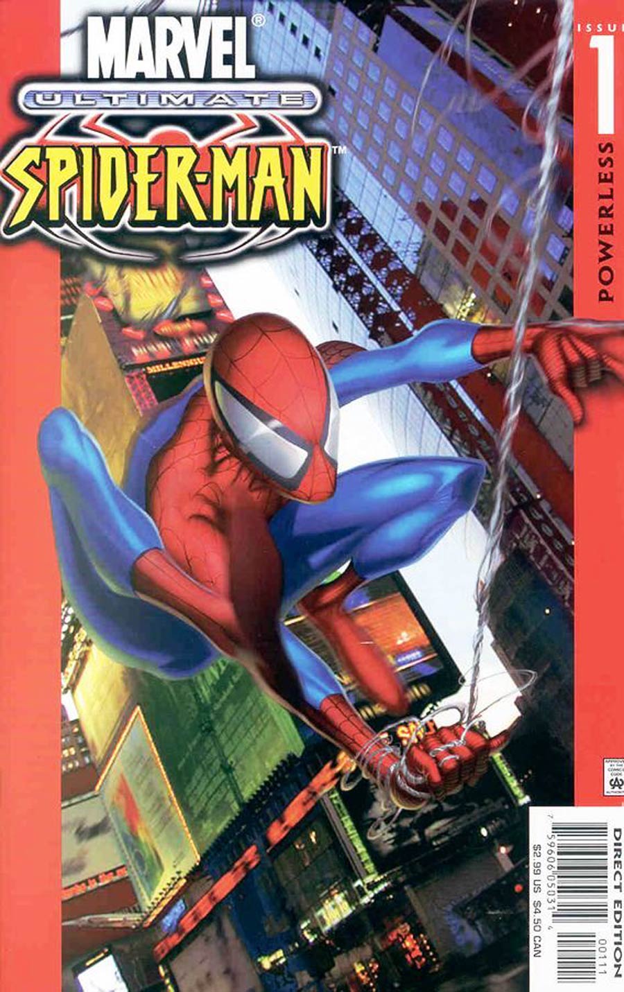 Ultimate Spider-Man #1 Cover N Regular Cover Signed By Brian Michael Bendis And Mark Bagley With COA