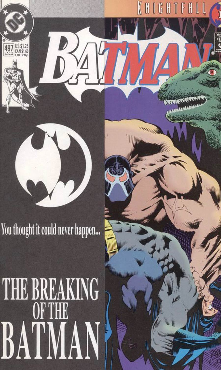 Batman #497 Cover H Signed By Bob Kane No COA