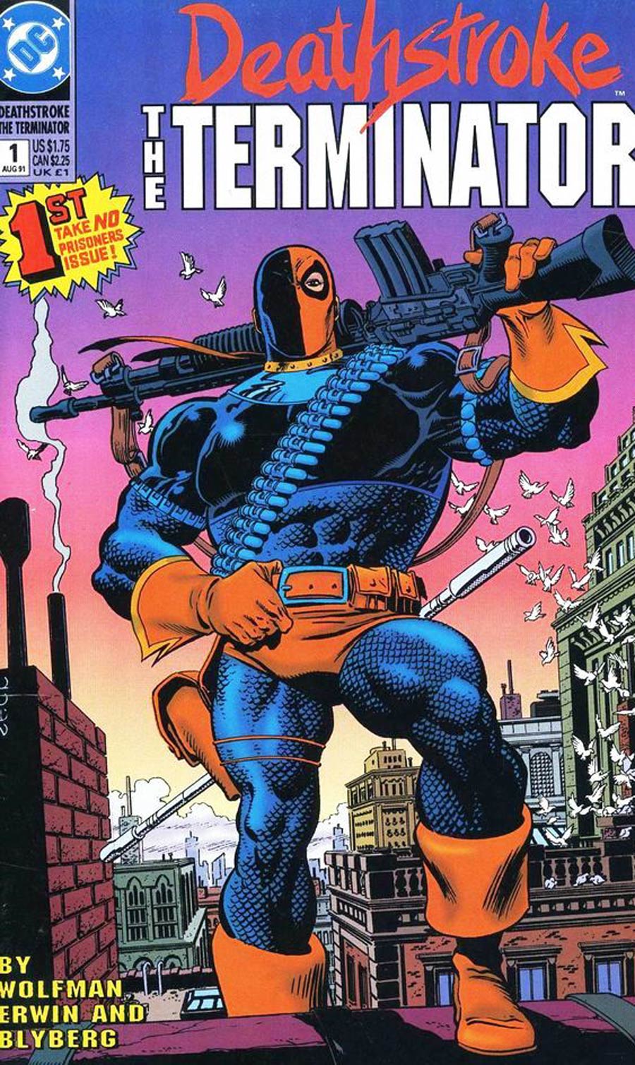Deathstroke The Terminator #1 Cover E 1st Ptg Signed By Mike Zeck Without COA
