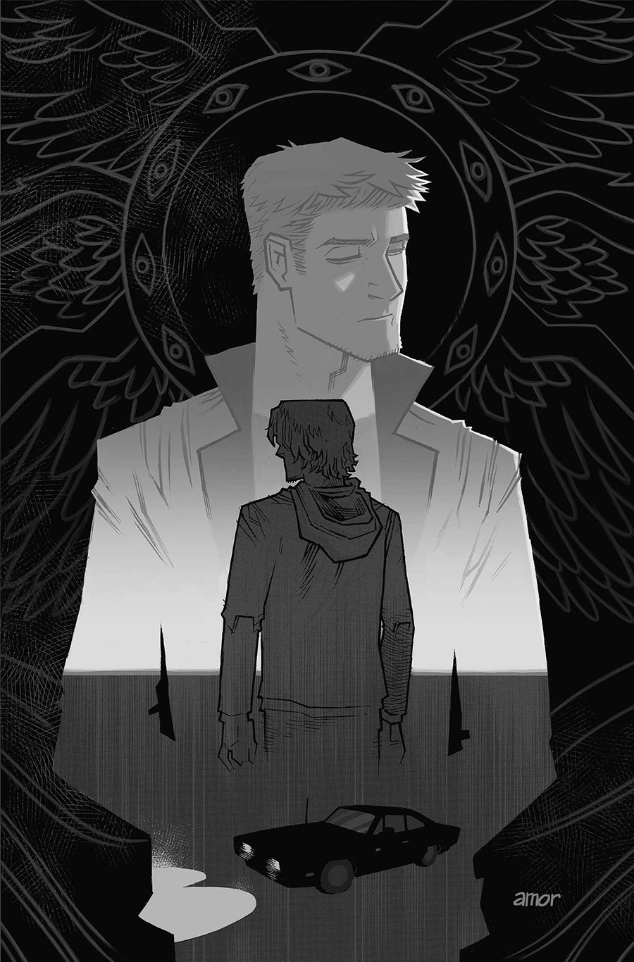 Supernatural Wayward Special #1 (One Shot) Cover J Incentive John Amor Line Art Virgin Cover