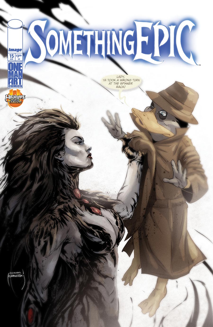 Something Epic #15 Cover D Variant Szymon Kudranski Witchblade Team-Up Cover