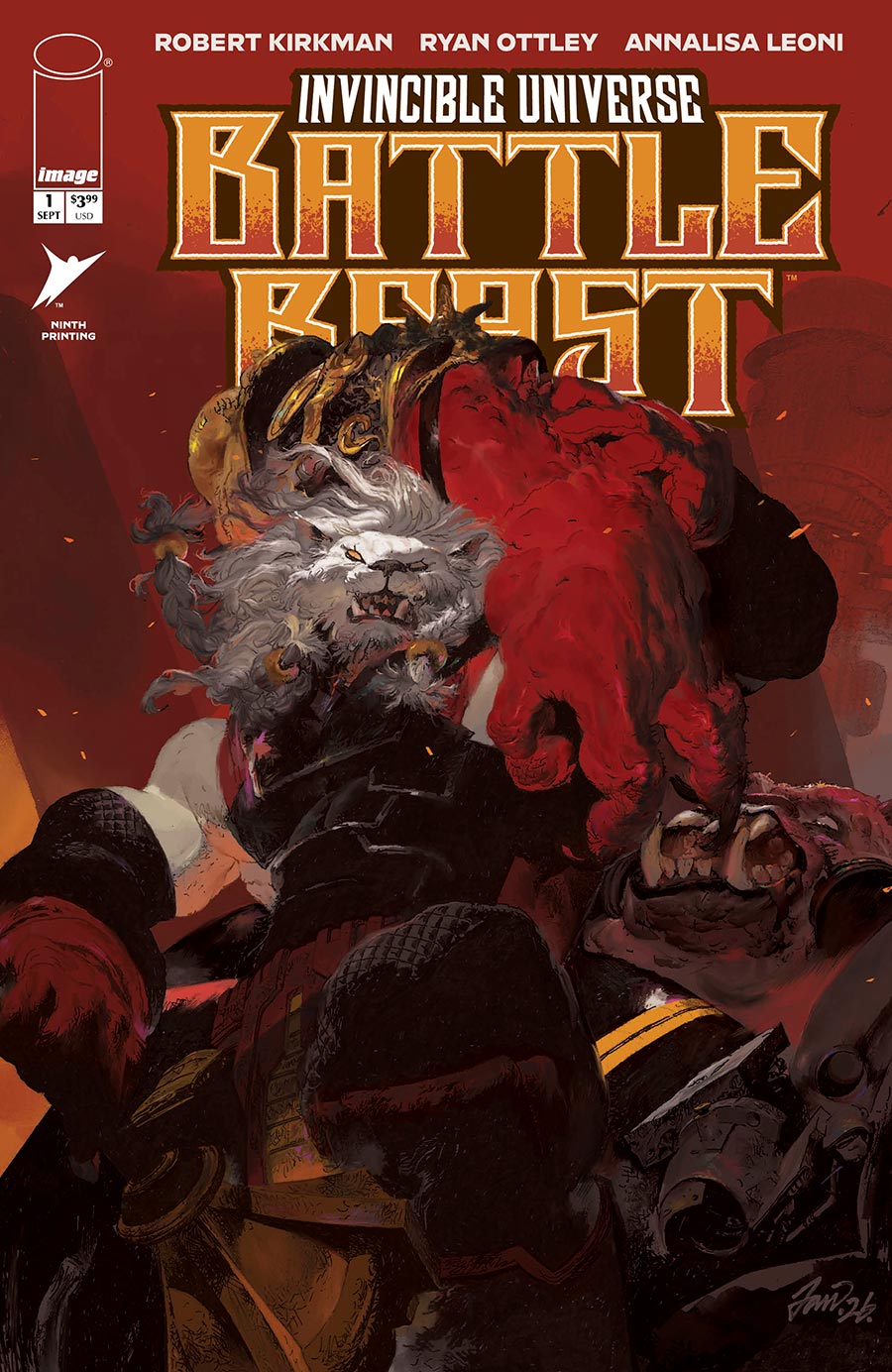 Invincible Universe Battle Beast #1 Cover Z-A 9th Ptg