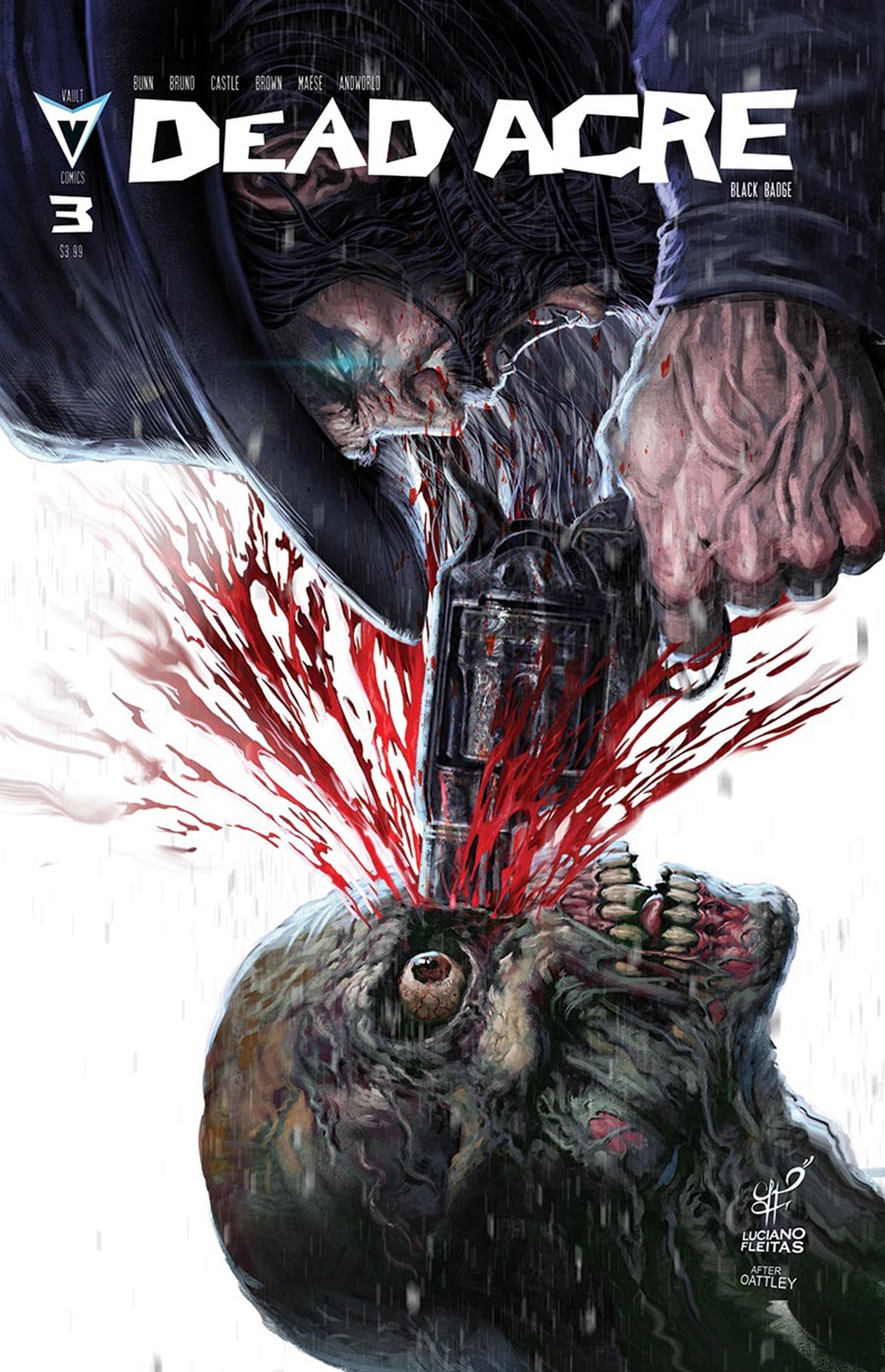 Dead Acre Black Badge #3 Cover G Variant Luciano Fleitas Special The Walking Dead Homage Cover