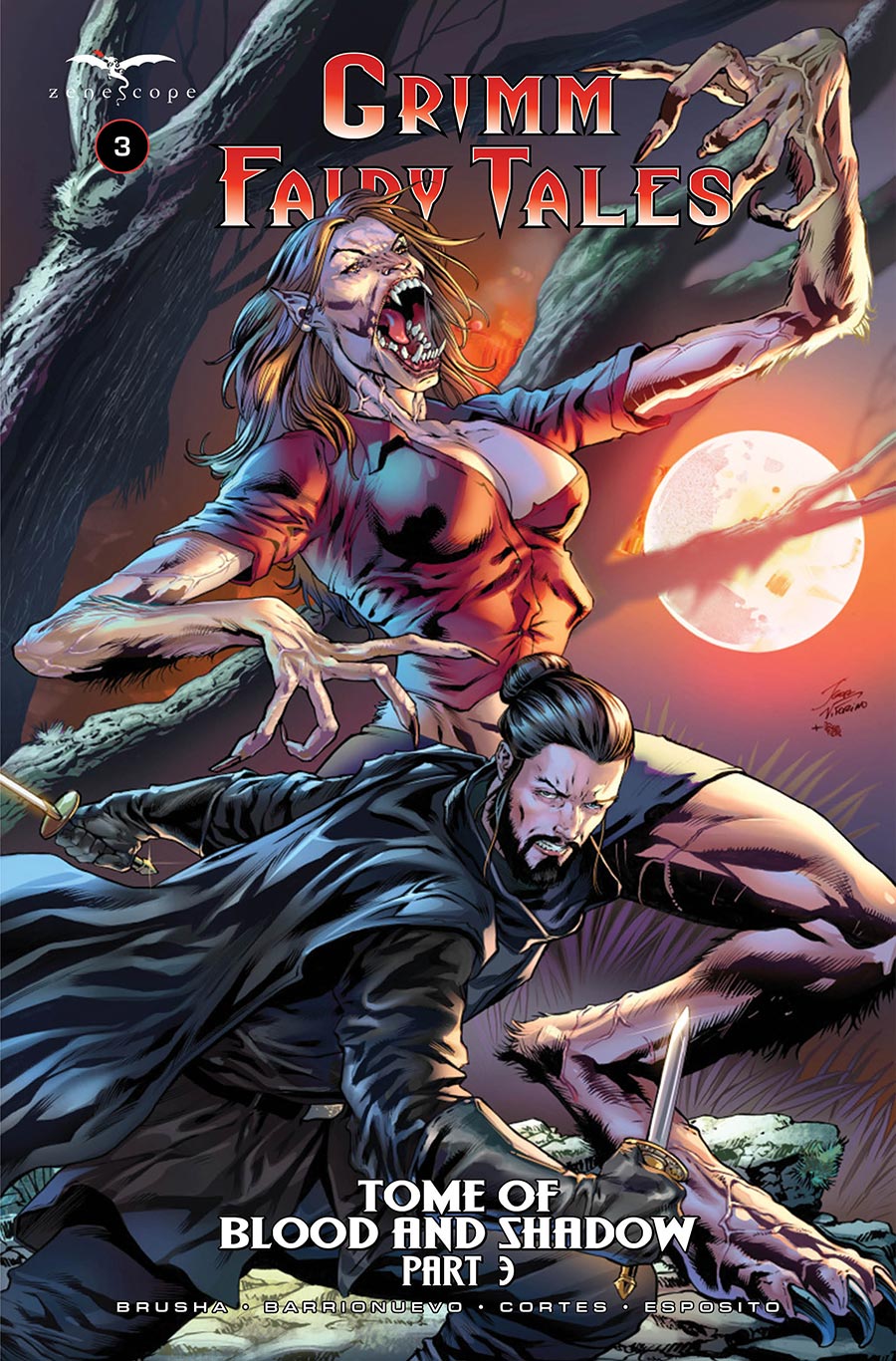 Grimm Fairy Tales Vol 3 #3 Tome Of Blood And Shadow Part 3 Cover B Variant Igor Vitorino Cover