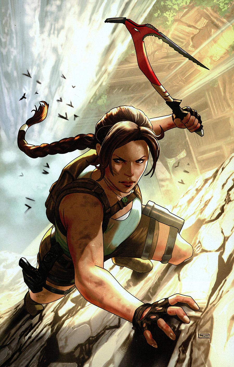 Tomb Raider Sacred Artifacts #1 Cover B Incentive Taurin Clarke Thank You Virgin Cover