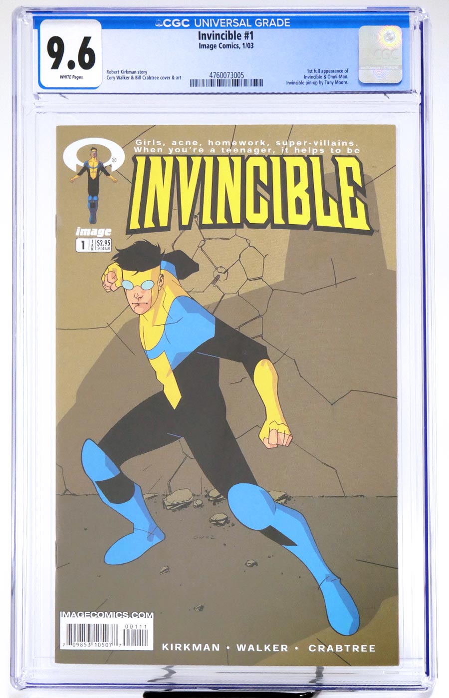 Invincible #1 Cover Q 1st Ptg CGC 9.6