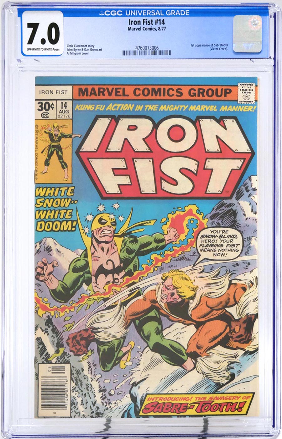 Iron Fist #14 Cover E CGC 7.0