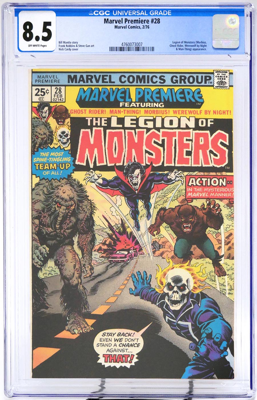 Marvel Premiere #28 Cover C CGC 8.5