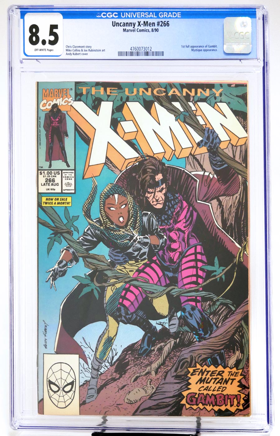 Uncanny X-Men #266 Cover M CGC 8.5