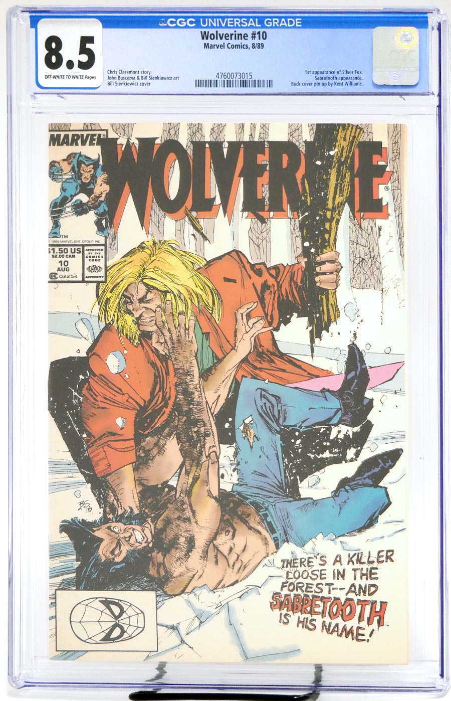 Wolverine Vol 2 #10 Cover C CGC 8.5