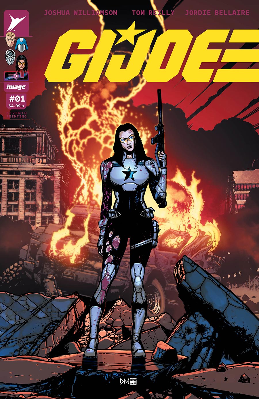 GI Joe Vol 10 #1 Cover Z-I 7th Ptg B Doug Mahnke & David Baron Fire Variant Cover