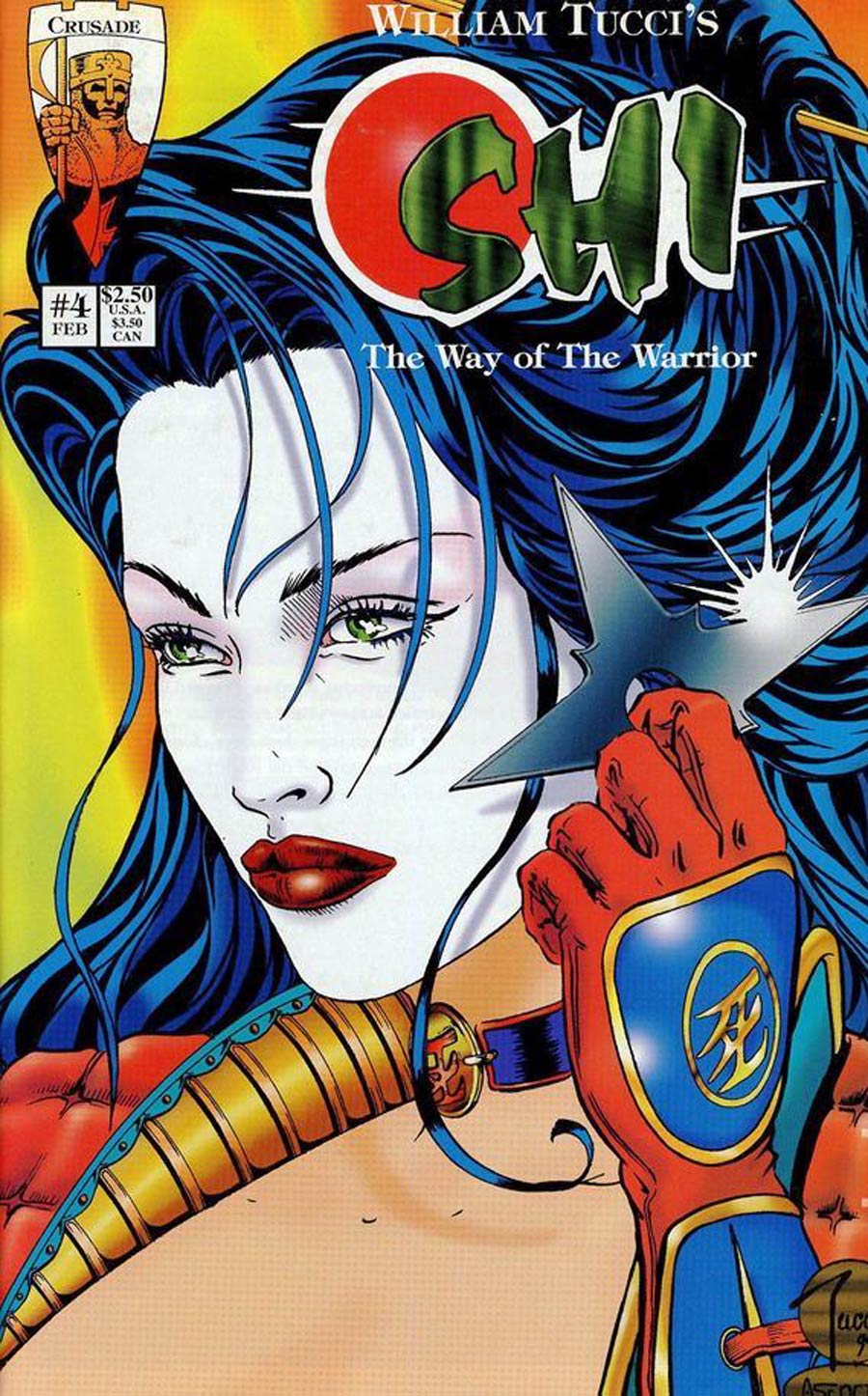 Shi The Way Of The Warrior #4 Cover D Regular Edition Signed By Billy Tucci And Nelson Asencio No COA