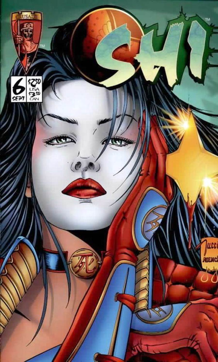 Shi The Way Of The Warrior #6 Cover G Regular Billy Tucci Cover Signed By Billy Tucci And Nelson Asencio With COA