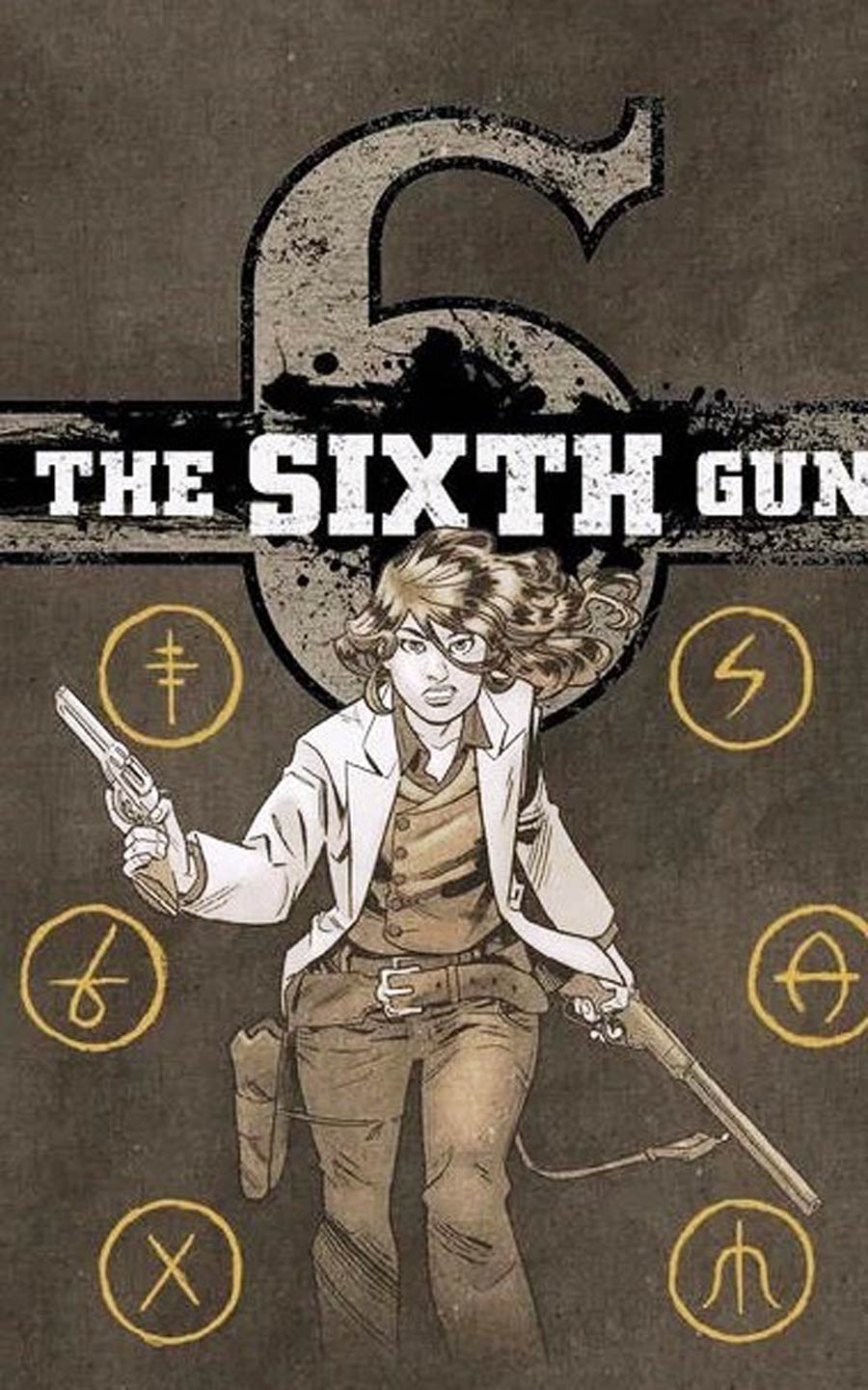 Sixth Gun #50 Cover D Variant Cover Signed By Brian Hurtt With COA