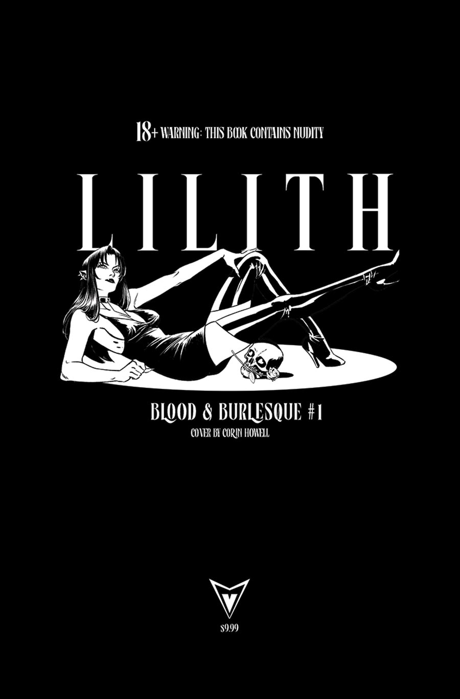 Lilith Blood & Burlesque #1 Cover K Variant Corin Howell NSFW Black Bag Cover With Polybag