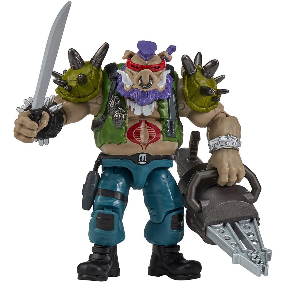 Teenage Mutant Ninja Turtles x GI Joe Bebop x Ripper Action Figure