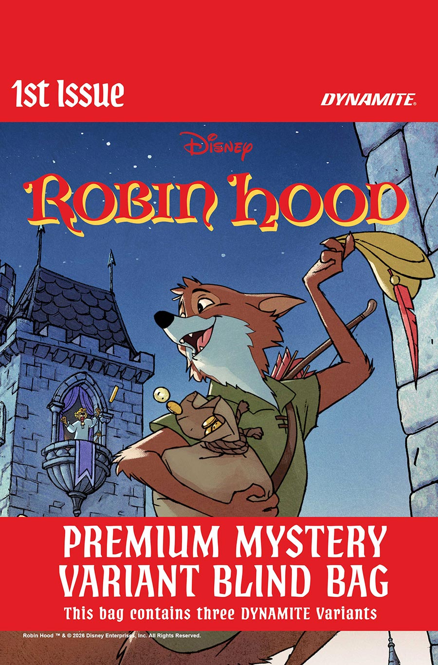 Disney Robin Hood #1 Cover I Premium Mystery Blind Bag Cover (Filled Randomly With 3 Covers)