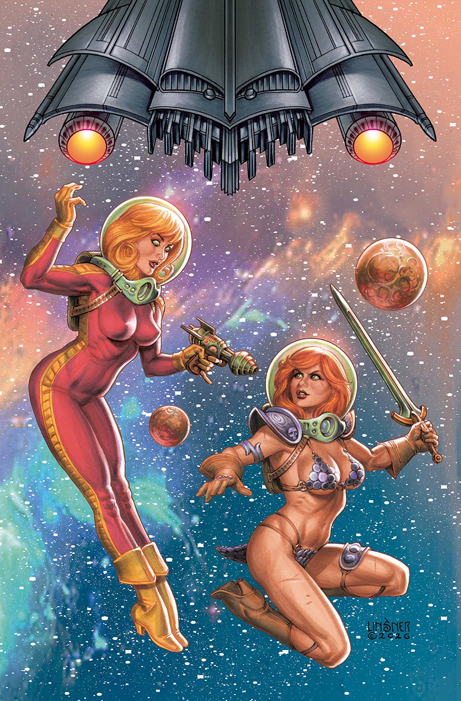 Red Sonja Barbarella #1 Cover J Limited Edition Joseph Michael Linsner Virgin Cover