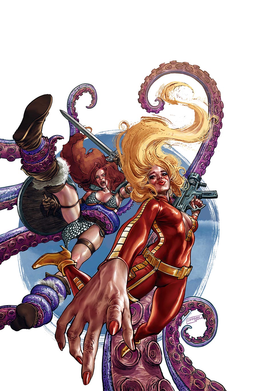 Red Sonja Barbarella #1 Cover P Incentive Diego Yapur Virgin Cover