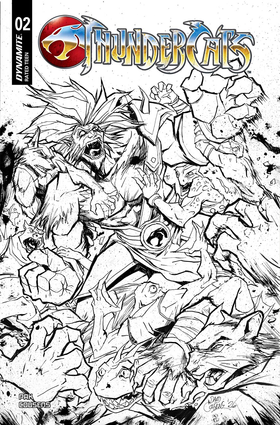 Thundercats Vol 4 #2 Cover I Incentive David Cousens Line Art Cover