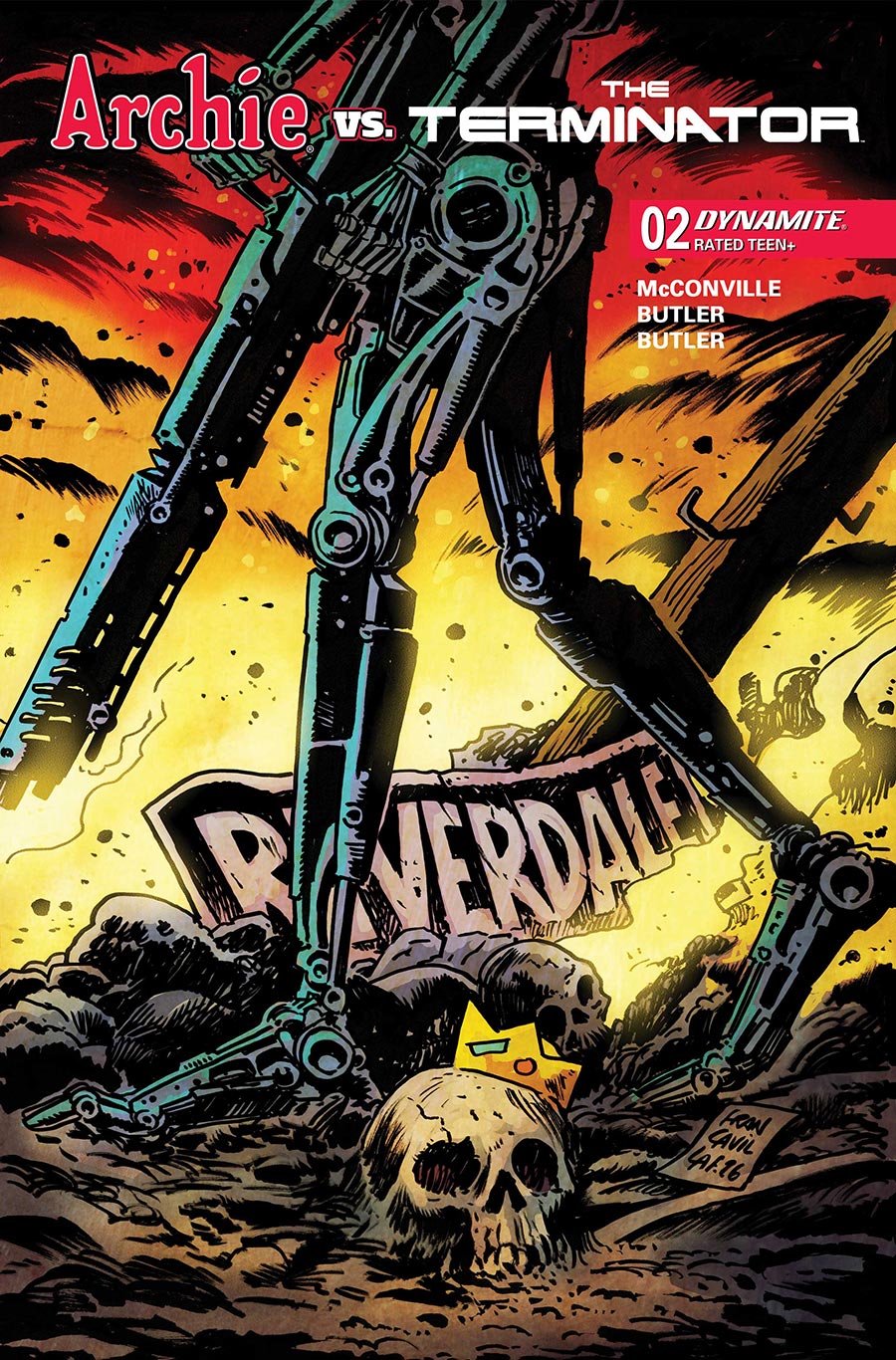 Archie vs The Terminator #2 Cover A Regular Francesco Francavilla Cover