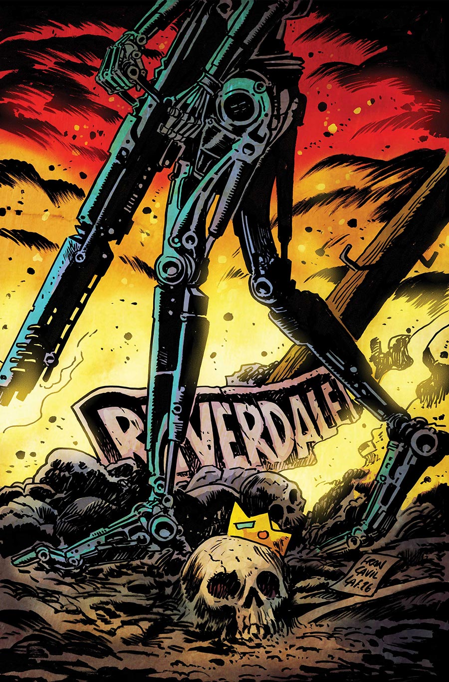 Archie vs The Terminator #2 Cover E Dynamite Metal Premium Francesco Francavilla Virgin Cover