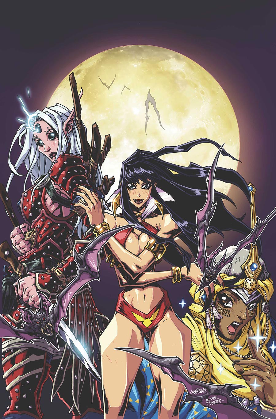 Pathfinder Vampirella Blade Of Darkness #2 Cover E Limited Edition Andrew Huerta Virgin Cover