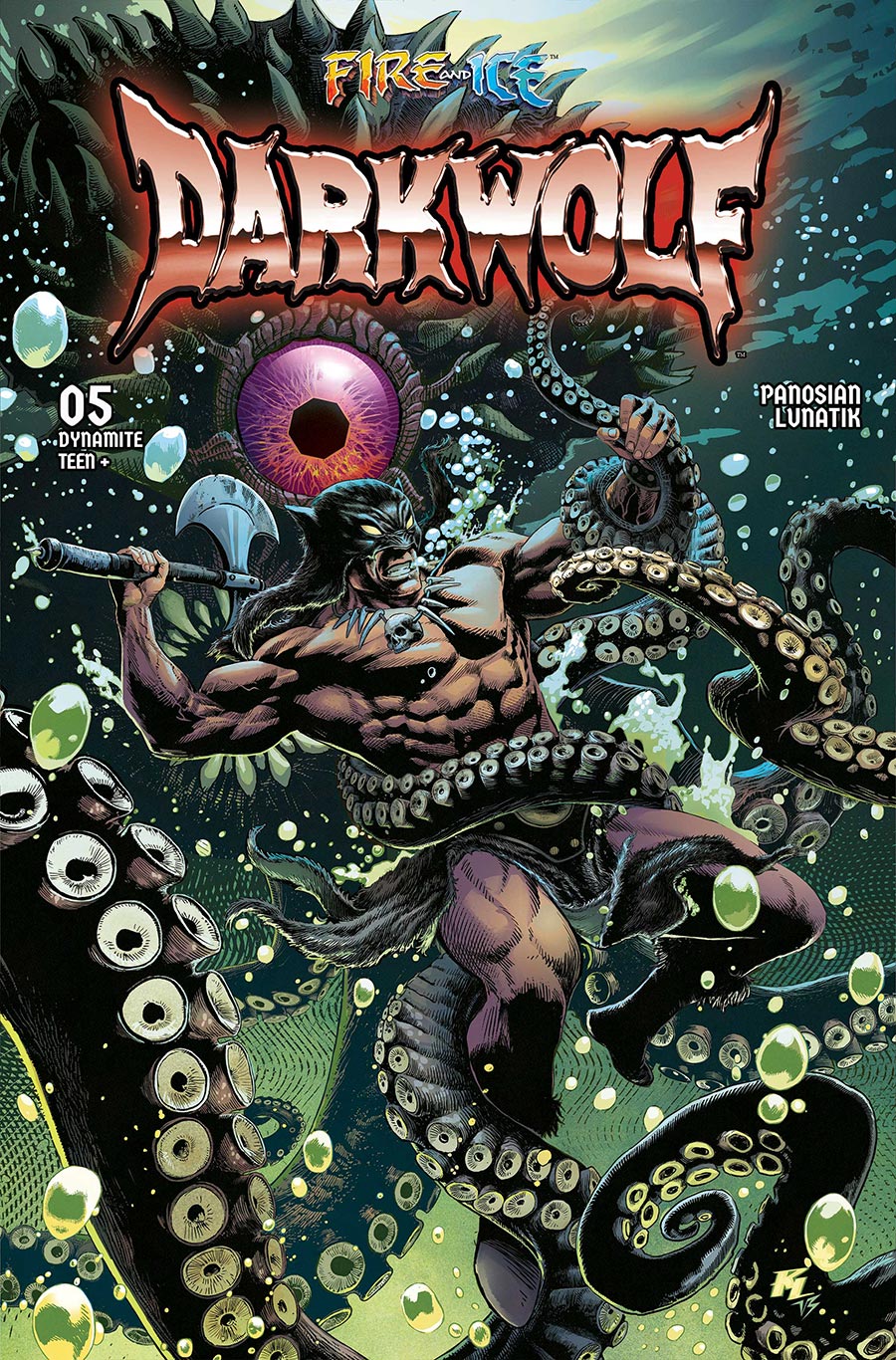 Fire And Ice Darkwolf #5 Cover B Variant Riccardo Latina Cover