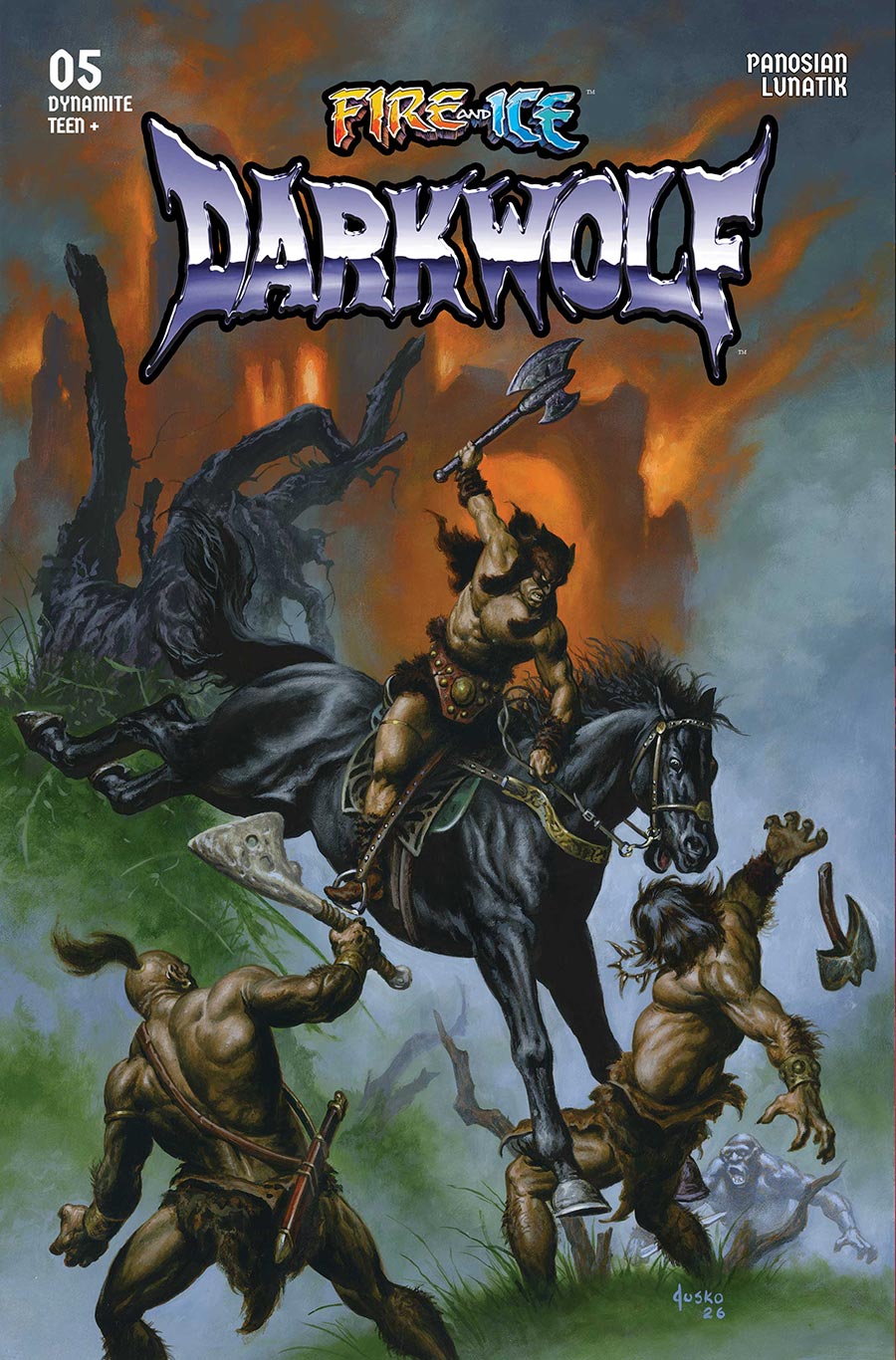 Fire And Ice Darkwolf #5 Cover C Variant Joe Jusko Cover