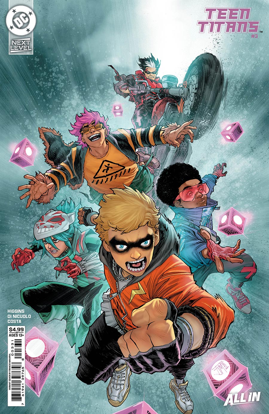 Teen Titans Vol 7 #3 Cover C Variant Francis Manapul Card Stock Cover (DC Next Level)