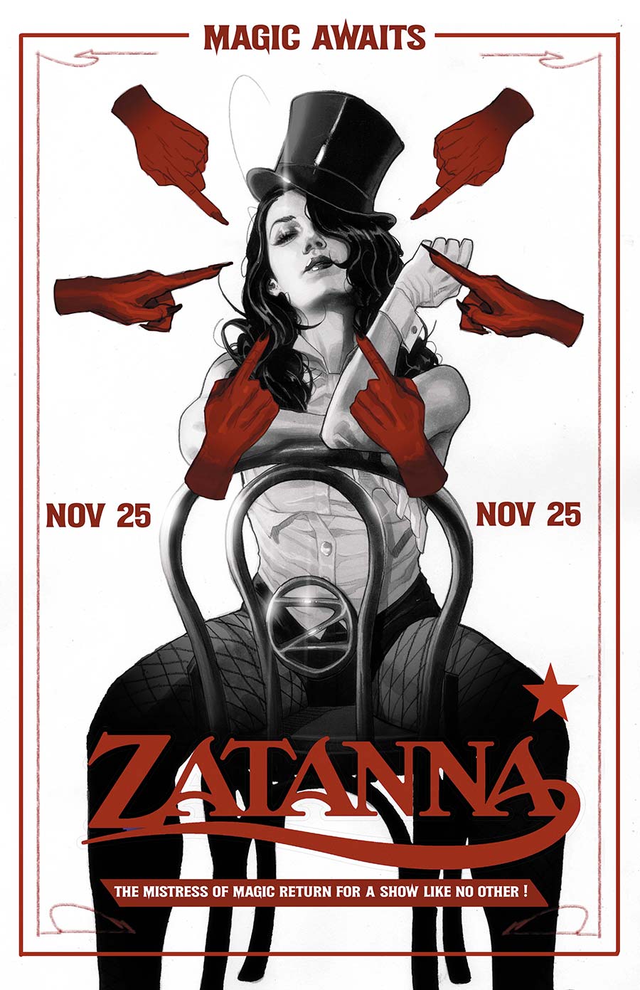 Zatanna Vol 4 #8 Cover B Variant Joshua Sway Swaby Card Stock Cover (DC Next Level)