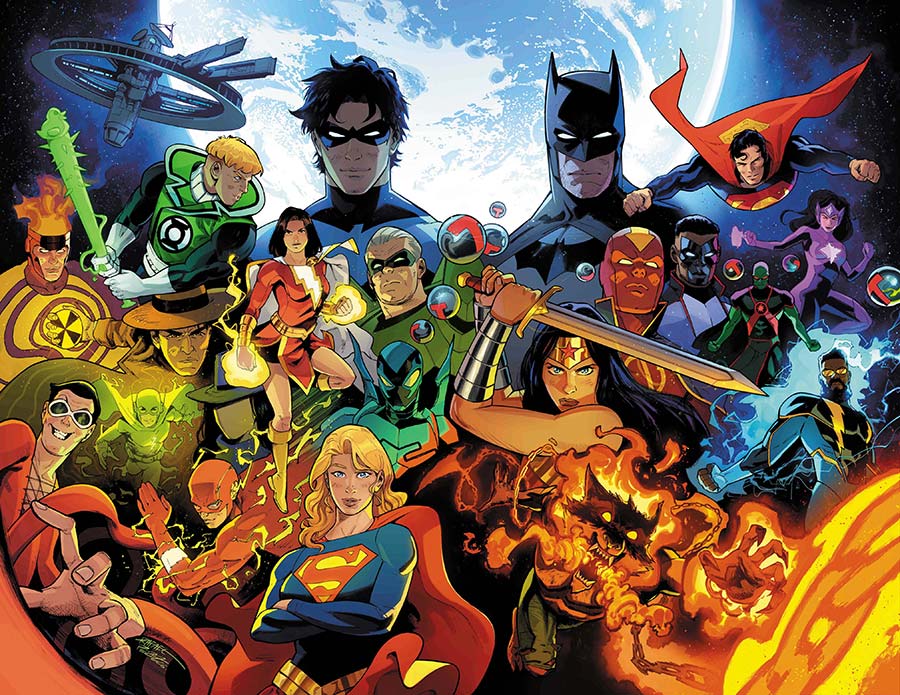 Justice League Unlimited #25 Cover I Variant Rafael Perez Wraparound Card Stock Cover (DC All In)