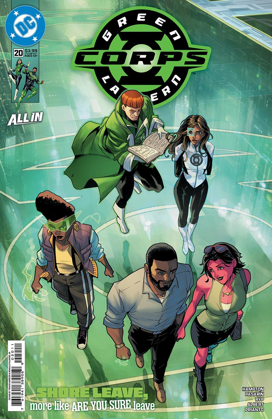 Green Lantern Corps Vol 4 #22 Cover A Regular Fernando Pasarin & Oclair Albert Connecting Cover (DC All In)(Green Lantern First Light Part 2)