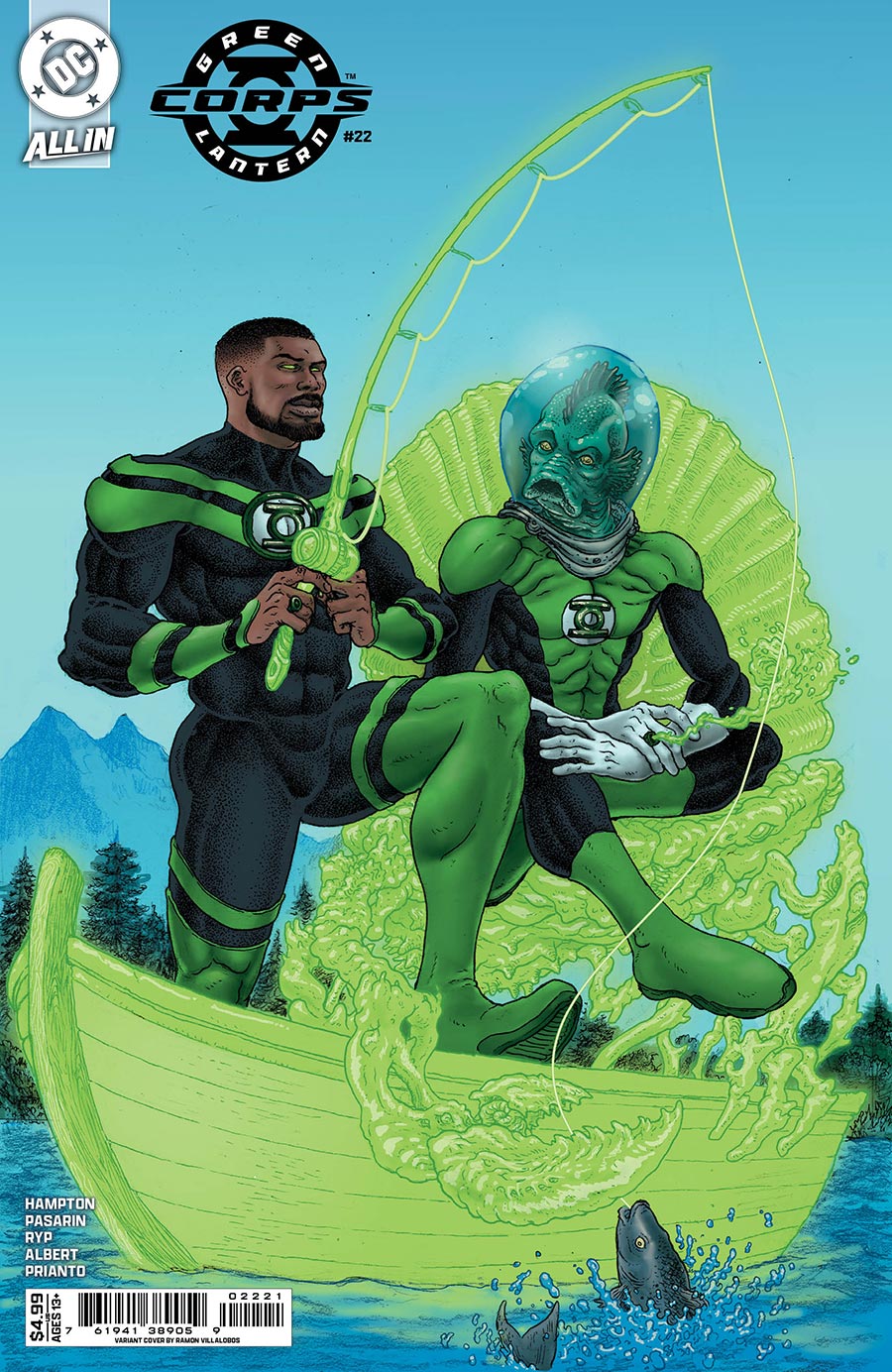 Green Lantern Corps Vol 4 #22 Cover B Variant Ramon Villalobos Card Stock Cover (DC All In)(Green Lantern First Light Part 2)