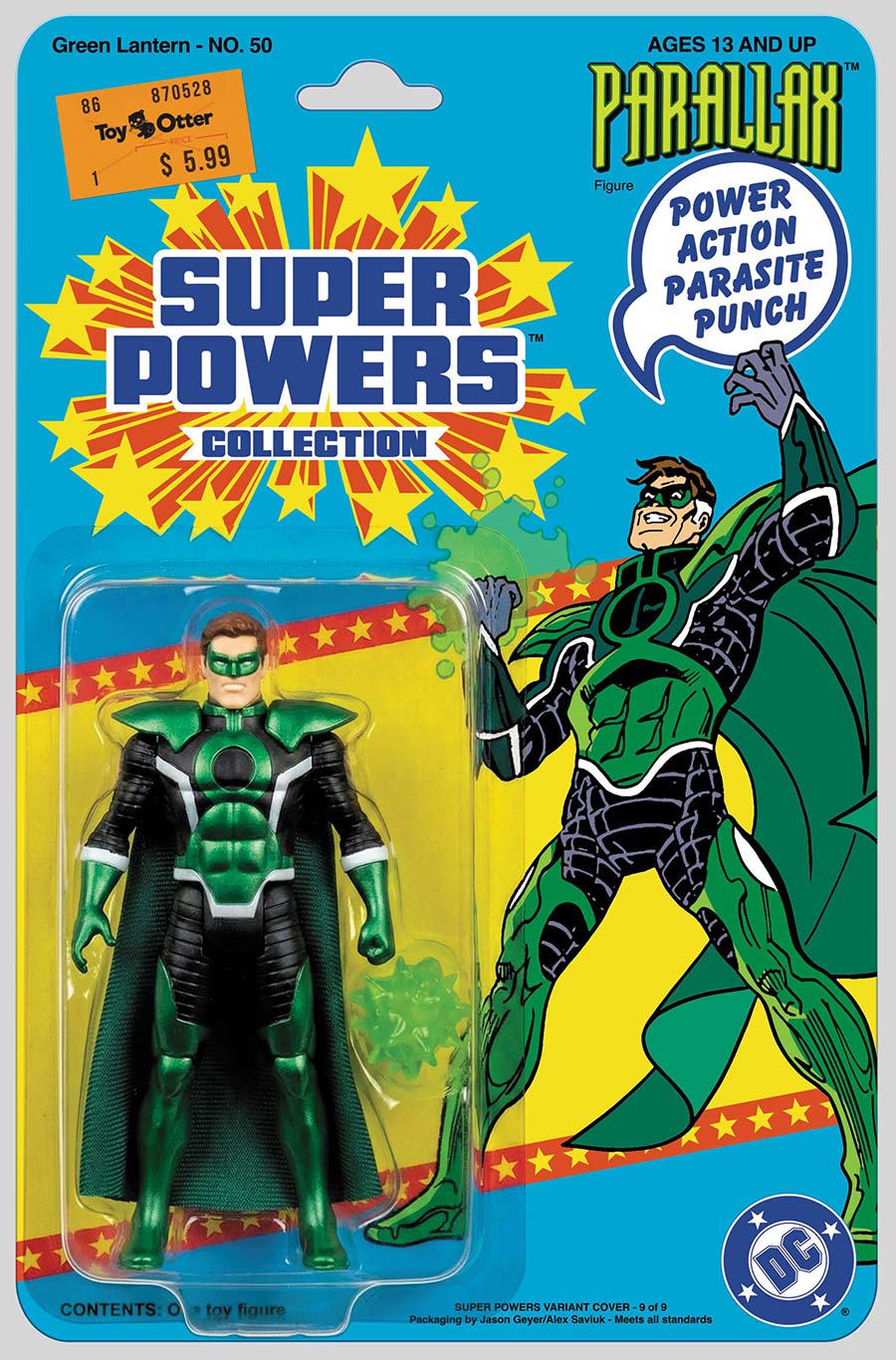 Green Lantern Vol 3 #50 Facsimile Edition Cover B Variant Jason Geyer & Alex Saviuk Parallax Super Powers Card Stock Cover