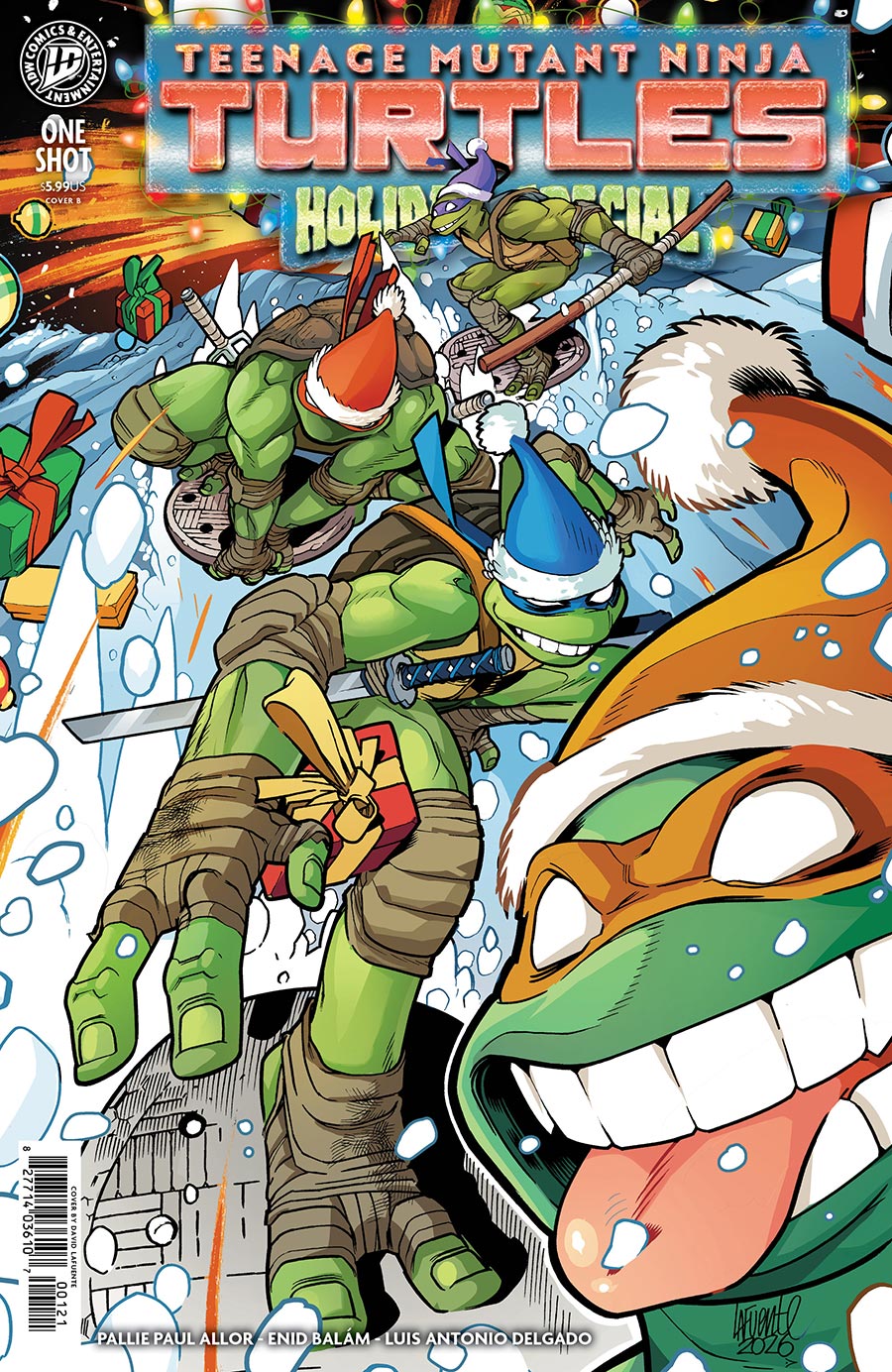 Teenage Mutant Ninja Turtles Holiday Special #1 (One Shot) Cover B Variant David Lafuente Cover