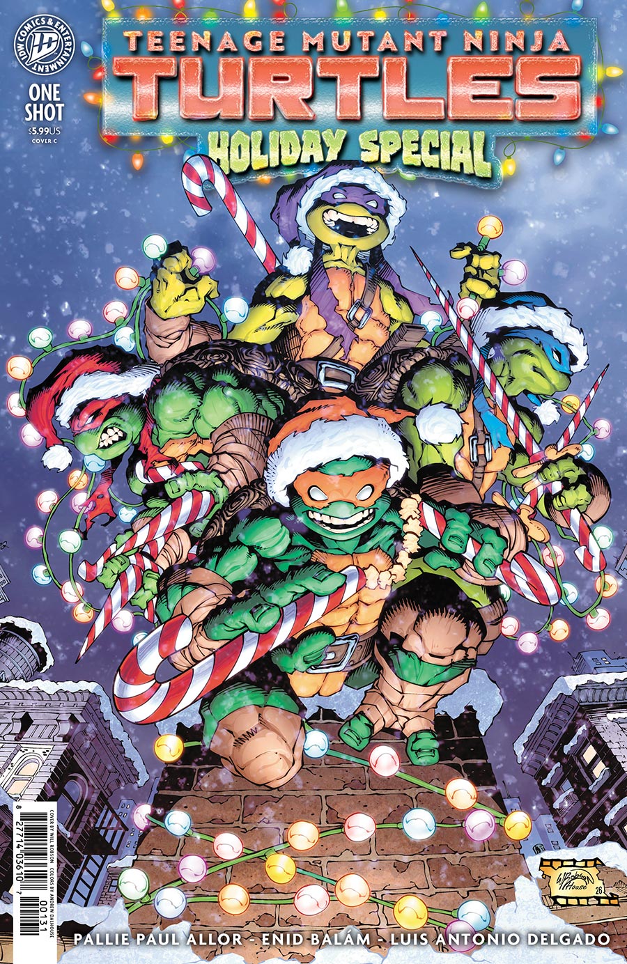 Teenage Mutant Ninja Turtles Holiday Special #1 (One Shot) Cover C Variant Will Robson Cover