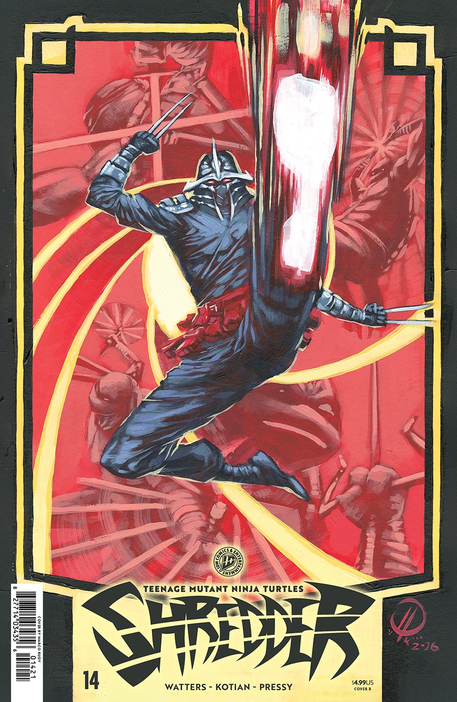 Teenage Mutant Ninja Turtles Shredder #14 Cover B Variant Marco Rudy Cover