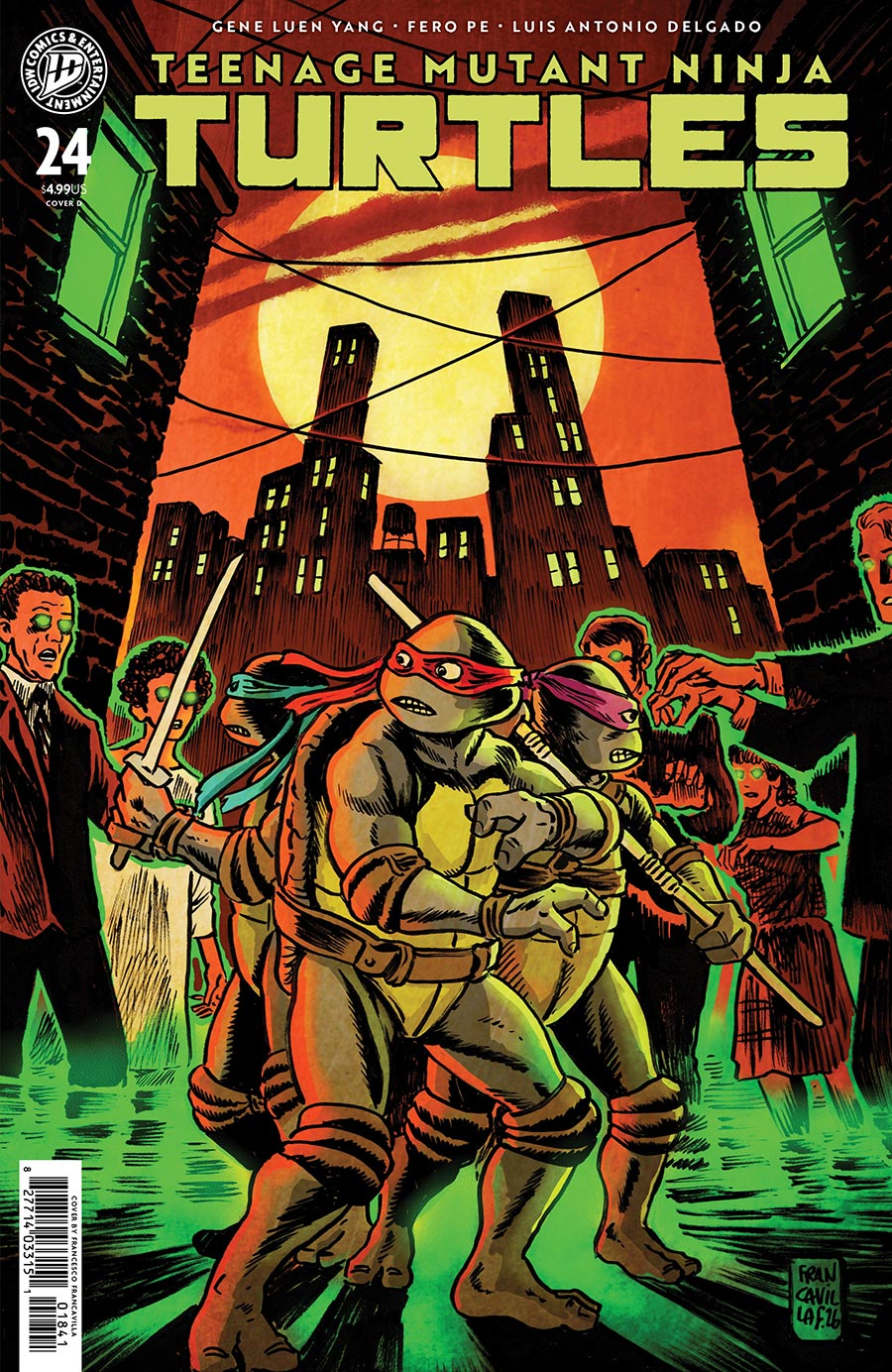 Teenage Mutant Ninja Turtles Vol 6 #24 Cover D Variant Francesco Francavilla Cover