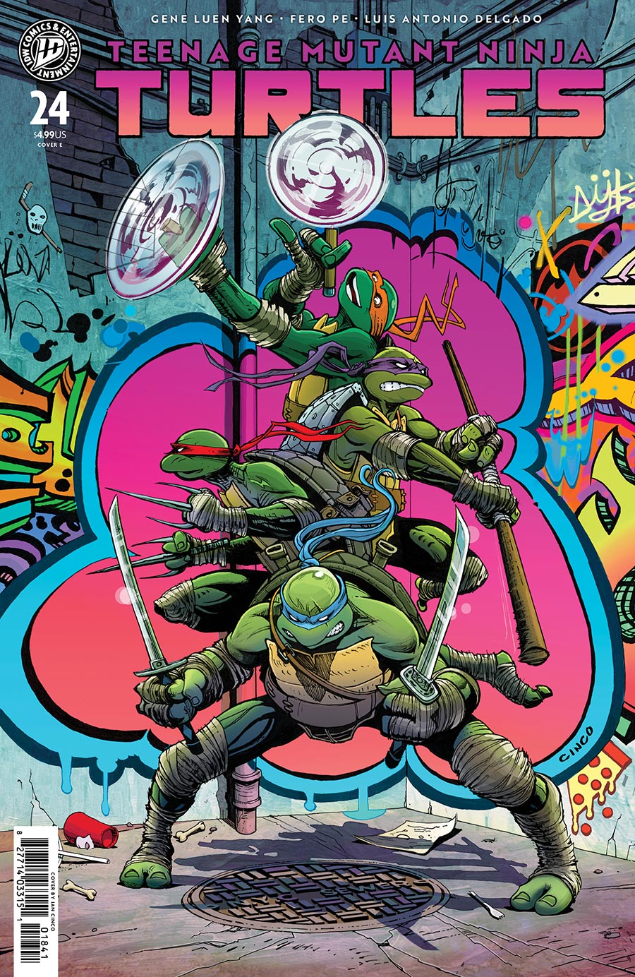 Teenage Mutant Ninja Turtles Vol 6 #24 Cover E Variant Ian Cinco Cover